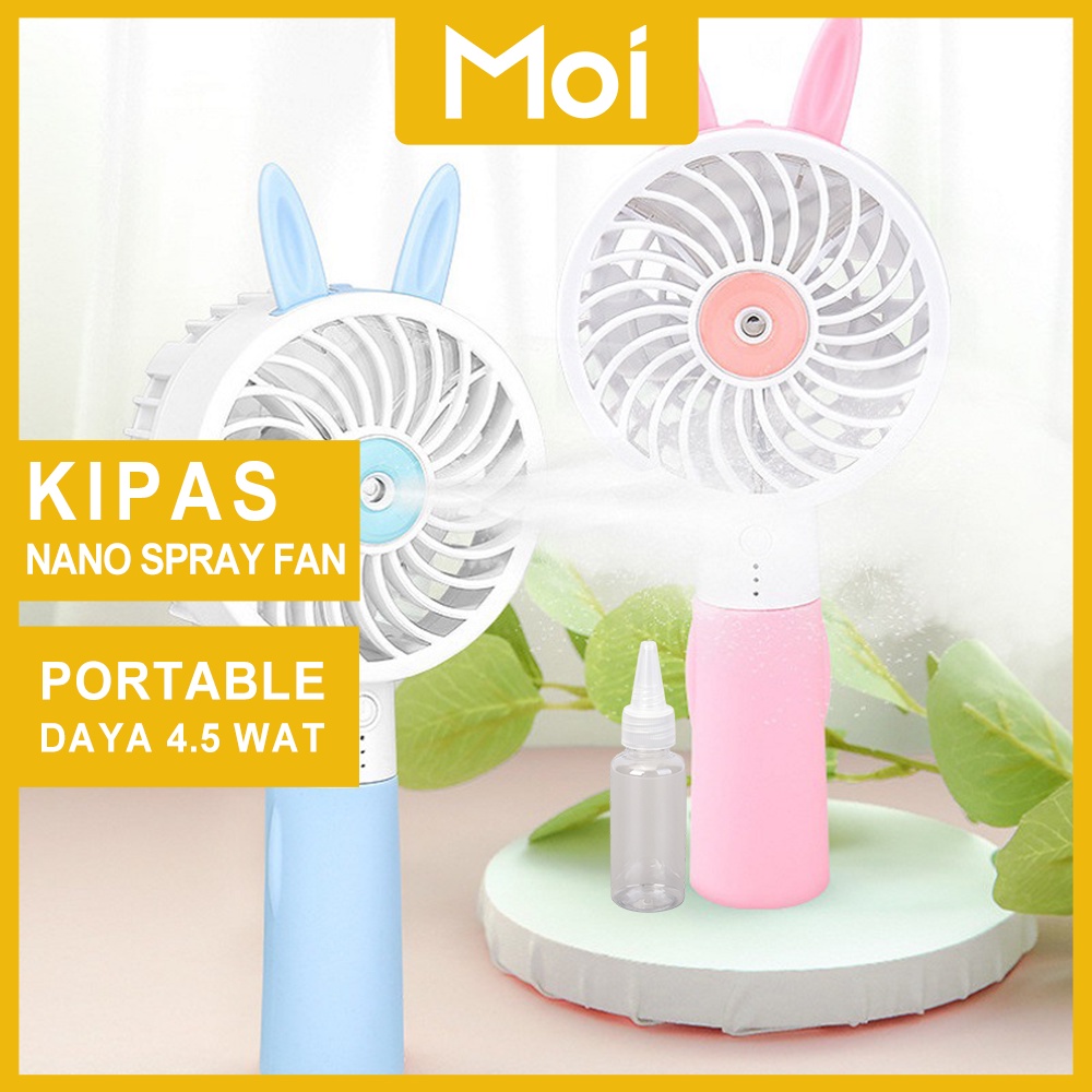 Mini Fan Nano Spray / Kipas Angin Portable Spray Bentuk Kelinci