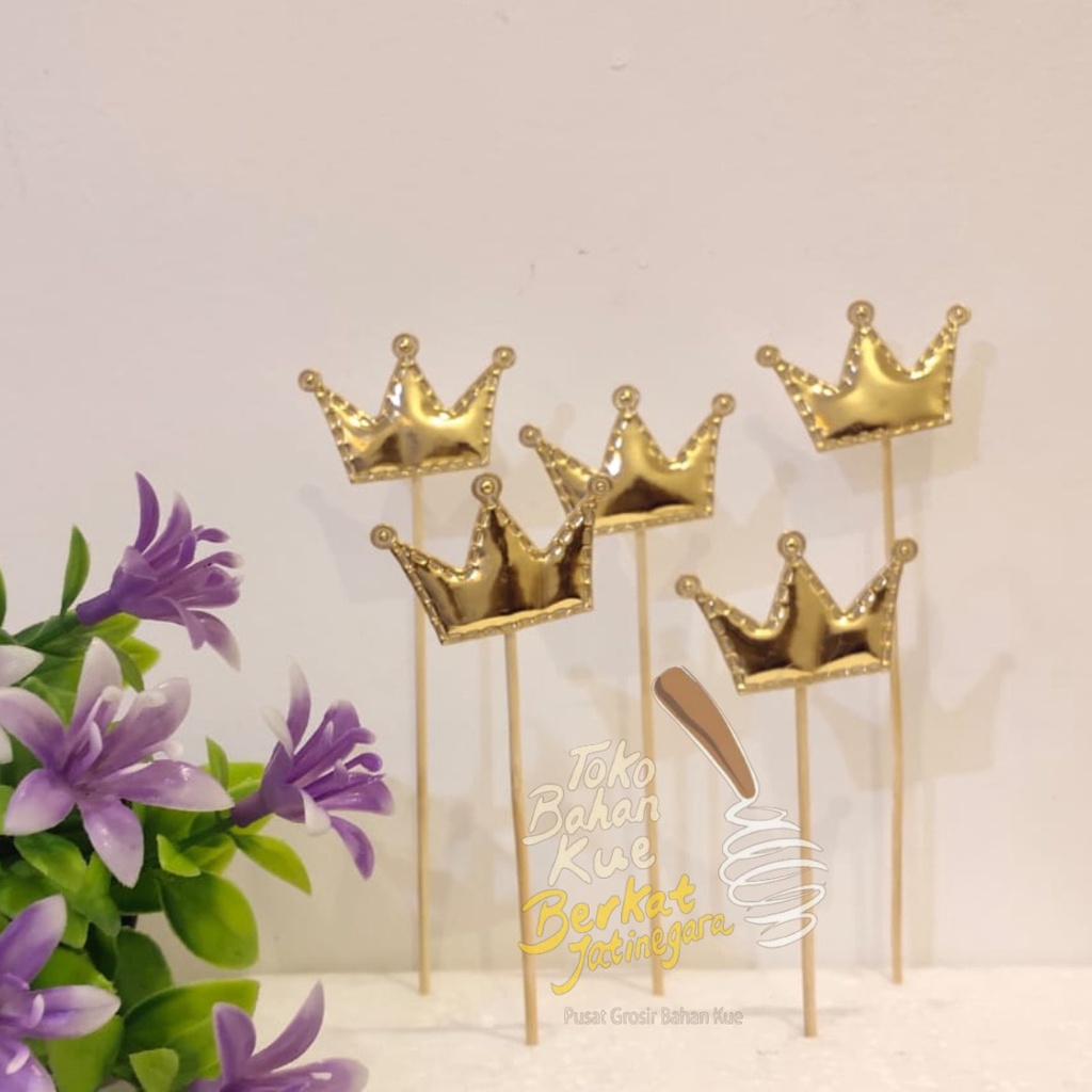 CAKE TOPPER MAHKOTA / TOPPER LUCU MAHKOTA