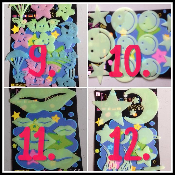 STICKER GLOW IN THE DARK