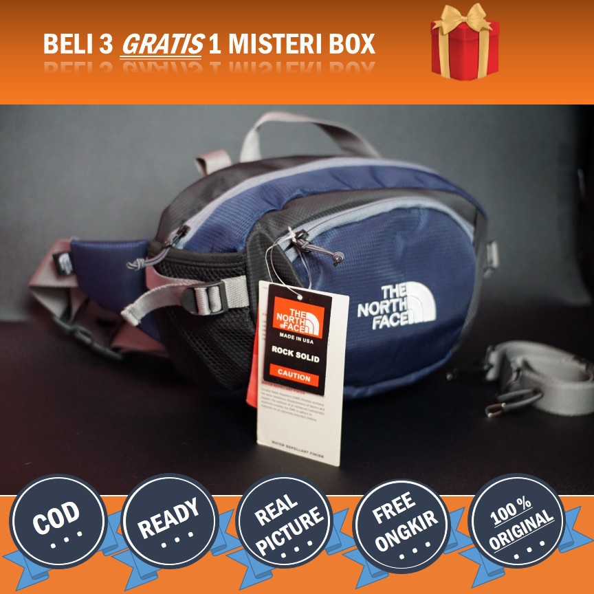TAS SELEMPANG PRIA GUNUNG PINGGANG THE NORTH FACE / WAISTBAG PRIA SLEMPANG UNISEX OUTDOOR