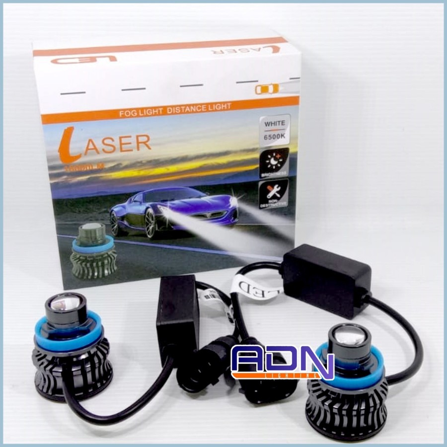 Lampu LED Foglamp LASER H11 HB3 9005 HB4 9006 ADN SUPER TERANG