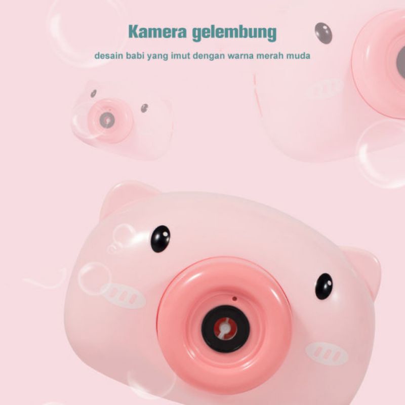 Alat Peniup Bubble Gelembung Bentuk Kamera Kartun Lucu Untuk Anak-Anak