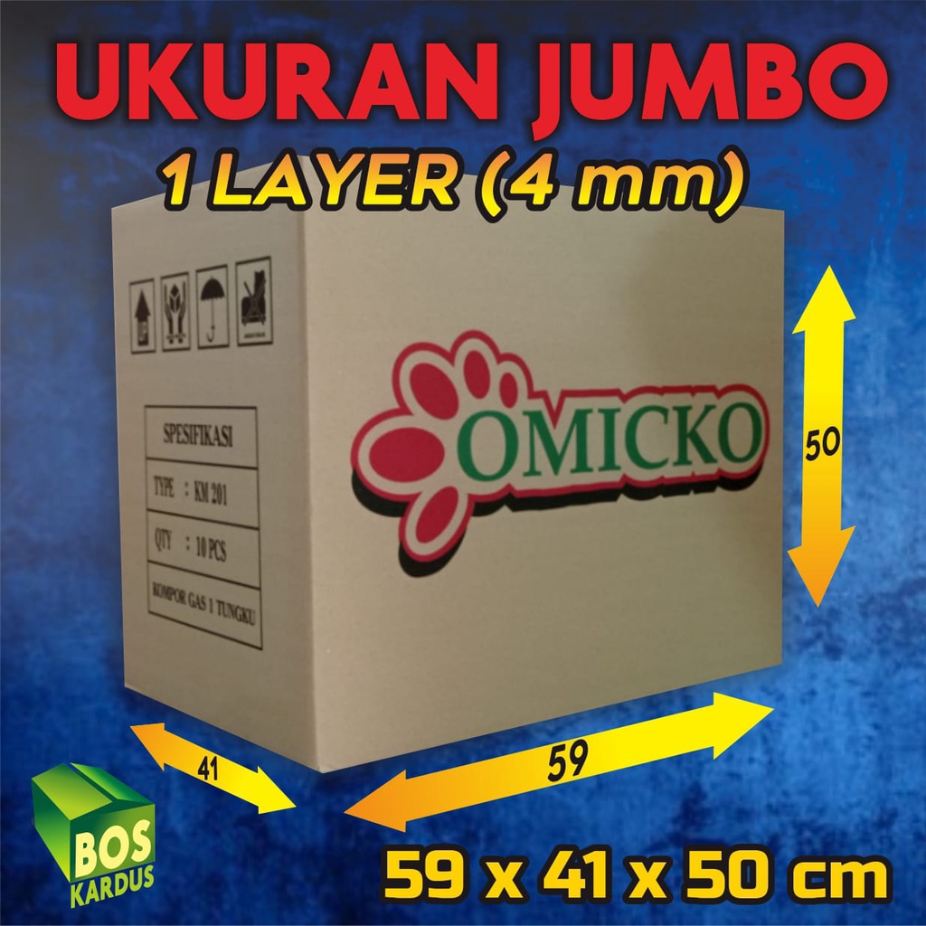 Kardus bekas besar/ kardus packing pindahan/ kardus super besar tebal/ karton box kotak Jumbo  1GHFD-59x41x50
