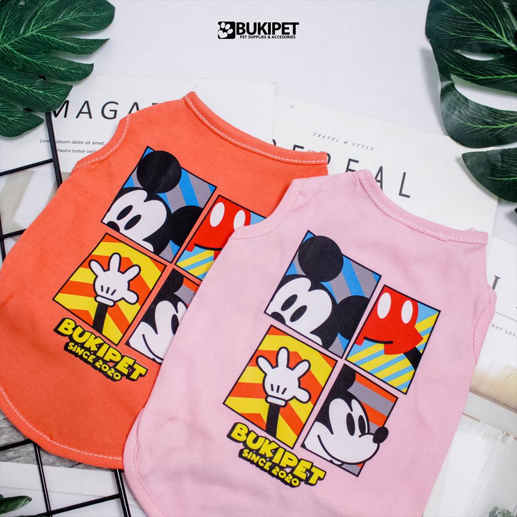 baju kucing anjing kelinci monyet lucu murah aksesoris hewan kecil - DISNEY TANK MICKEY MOUSE EDITION