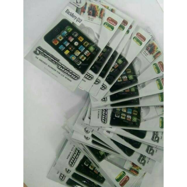 Anti Gores BB Q10 - Screen Guard - Anti minyak - Glare