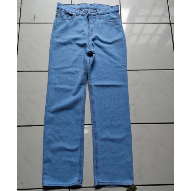 celana jeans wanita kulot loosse