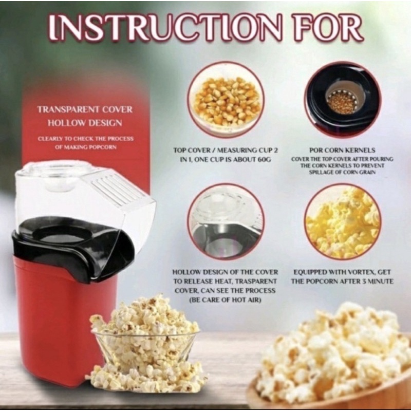 Mesin - Mesin POPCORN - Alat pembuat Popcorn - Popcorn Maker -