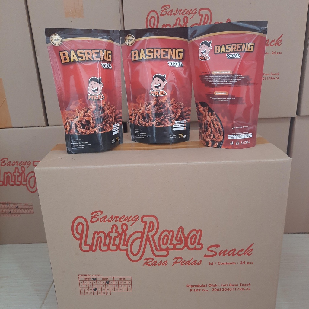 

Paket usaha basreng MR.EL kemasan 75gram isi 35pcs