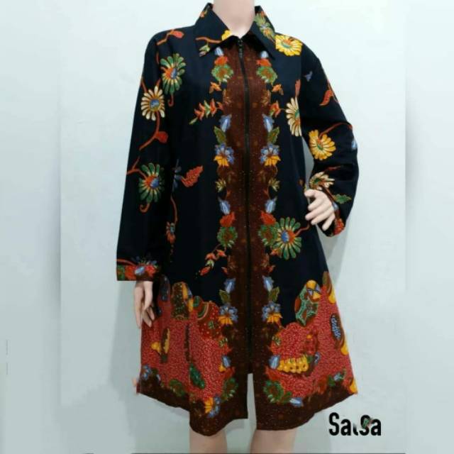 Tunik Batik Jumbo Latansa Mataram Santika Dress Batik Cendrawasih Monica Parang Soft Tunic V Garuda