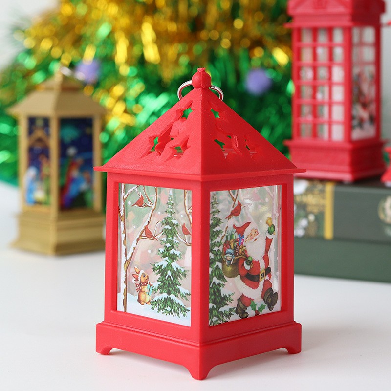 Lentera Kotak Lampu LED Natal Souvenir Christmas Gift Kado Natal Murah