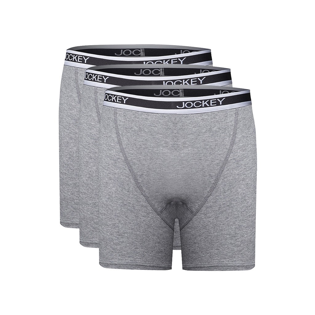 Jockey Trunk Underwear Pria M-Trbhes218K102 Heather Grey