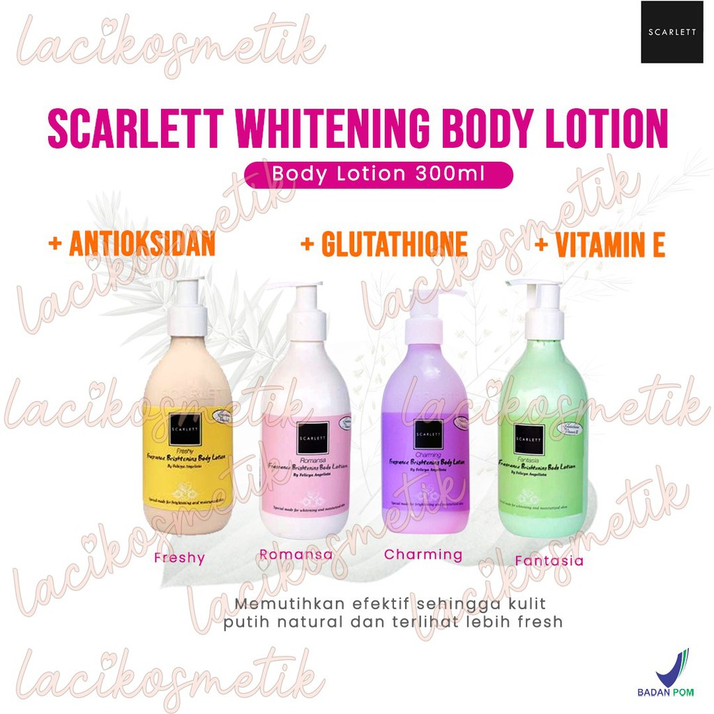 ✨LACIKOSME✨ SCARLETT WHITENING BODY LOTION