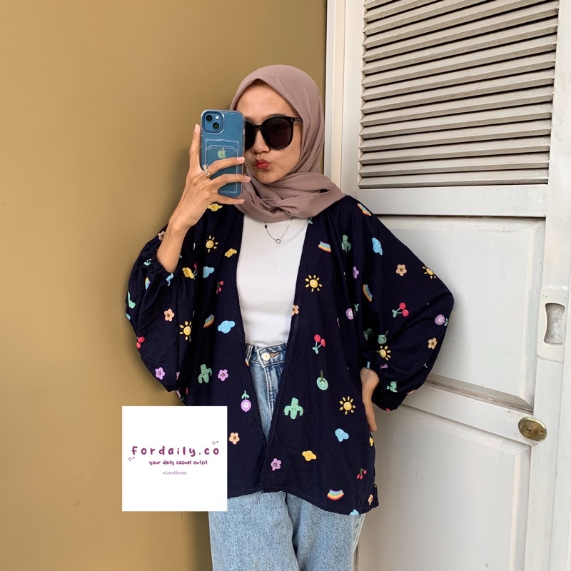 KIYOWO OUTER BALON  | ARABELLA OUTER-Haira navy