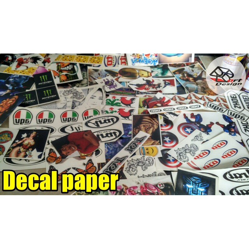 

Kertas decal gambar uk a4 (water slide decal) print laser