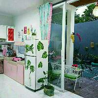 Stiker kulkas motif daun Shopee Indonesia Stiker kulkas motif daun Shopee Indonesia