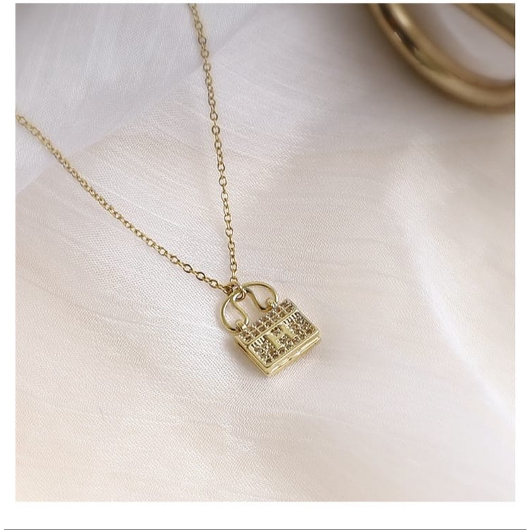 Kalung KL114 Perak / Silver S925 Premium Fashion Wanita Kalung unik Lucu Keren /Deluna/BS