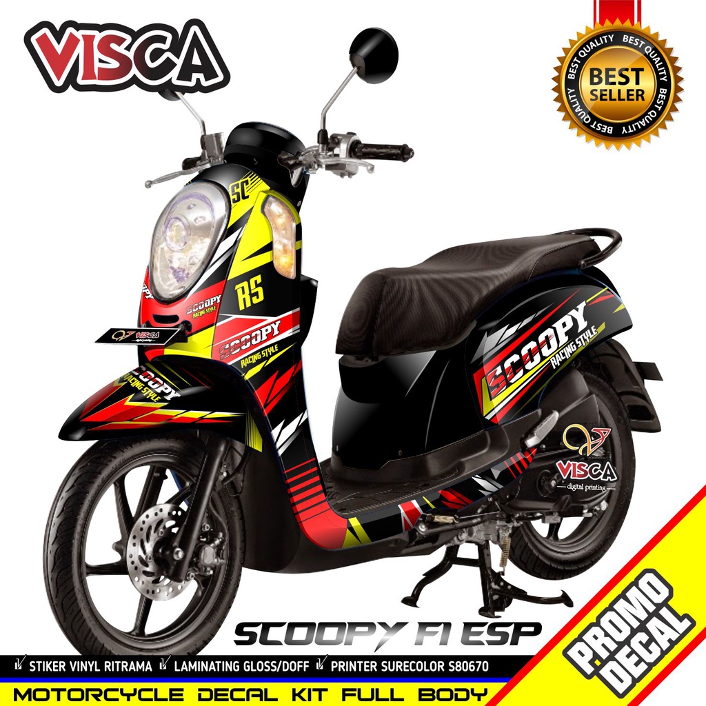 Stiker Decal Scoopy Decal Stiker Scoopy Stiker Decal Motor Scoopy Decal Stiker Scoopy fi RACING