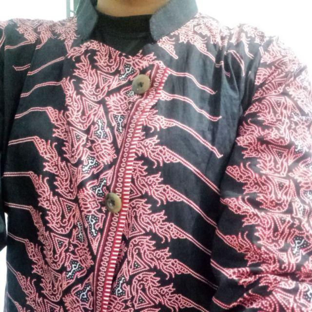 Kardigan Batik Solo Outer Batik Berkualitas Katun Adem Ori