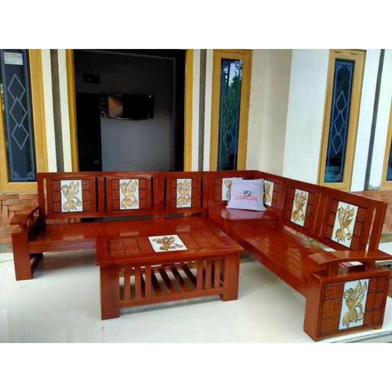 kursi sudut jati Jepara