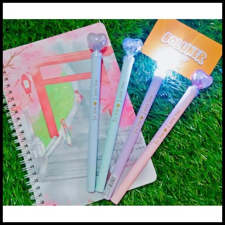 

Pen Pulpen Gel Lampu Hati Hearth Lamp Souvenir Ultah