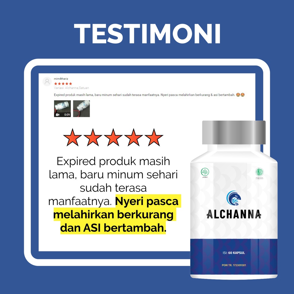 ALCHANNA PREMIUM Ekstrak Ikan Gabus Albumin Kutuk Premium Keringkan Luka Bakar Diabetes Luka Pasca Operasi - Naturafit BPOM