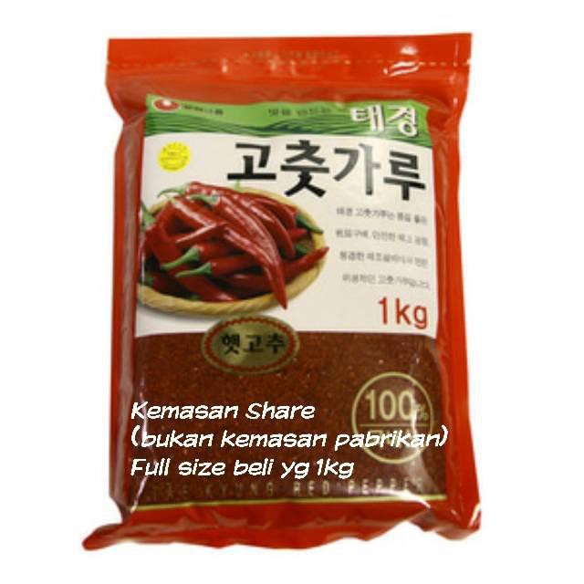 

Gochugaru / Gochukaru / Bubuk cabe Korea Import HALAL (200g share) BERKUALITAS