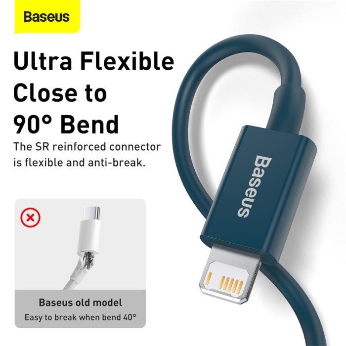 Baseus Superior Kabel Data Fast Charging USB to Iphone 2.4A