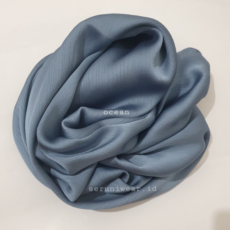 Zida Jumbo Pashmina Malaysia Crinkle Luxury Textured Silk Chiffon Original Cradenza Pesta Size Jumbo 200x75cm Eyelash Hemming-4