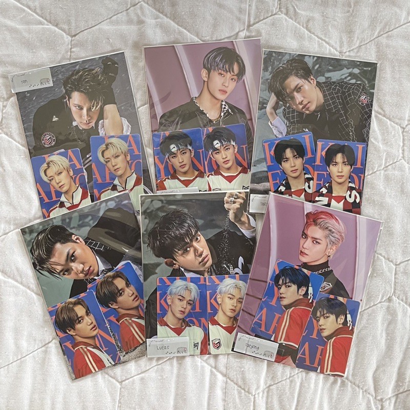 SUPERM SET (POSTCARD + STICKER) KAI LUCAS TAEYONG TAEMIN MARK TEN GROUP