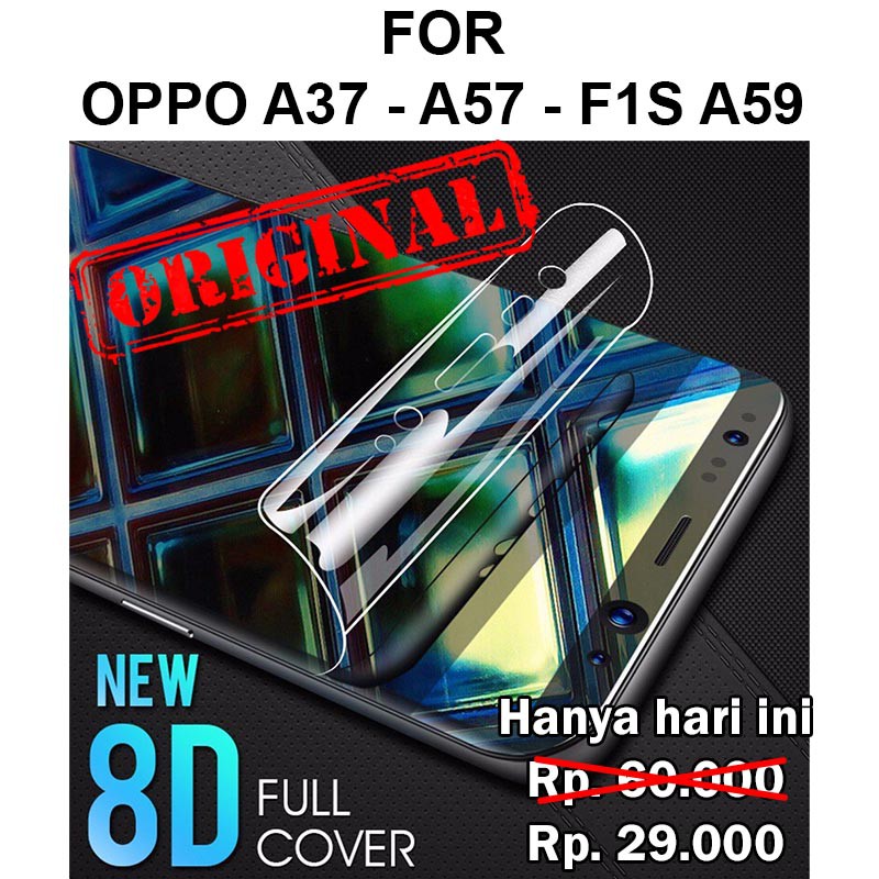 Hydrogel Oppo A57 A39 - F1s A59 full layar kaca hp cover not tempered glass