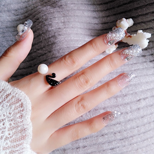 Kuku Palsu 【A27，lem sticker】Nikah Wedding False Nailart Pengantin Tangan