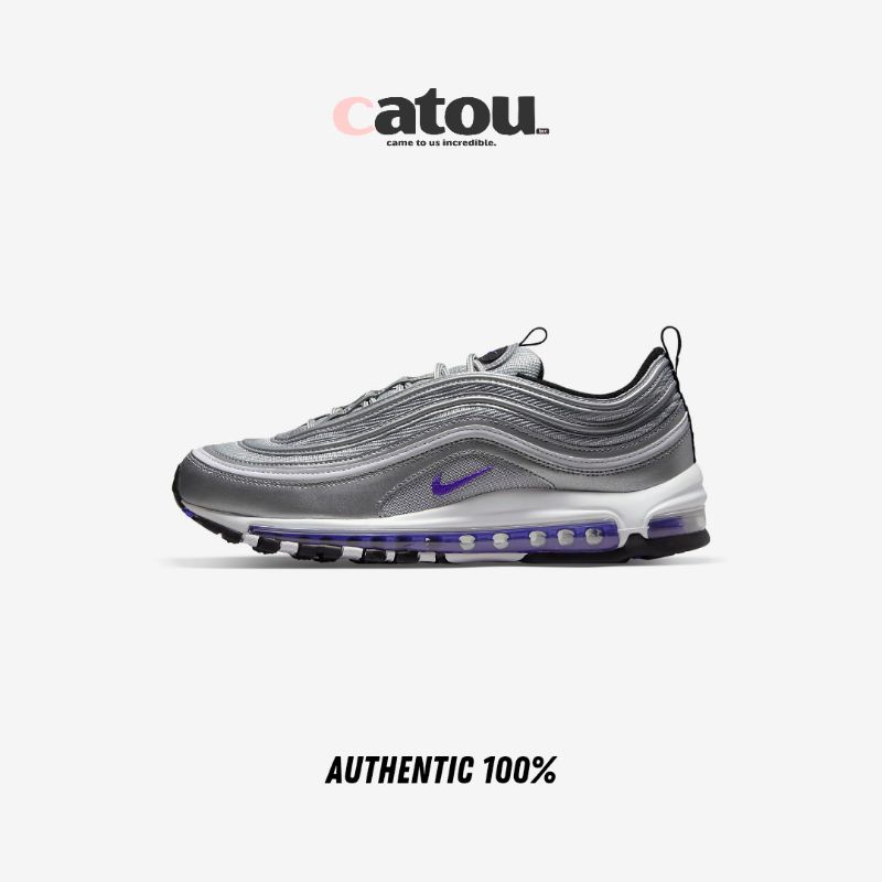 Nike Air Max 97 Metallic Silver/Black/White/Persian Violet Original 100% BNIB [RESMI]