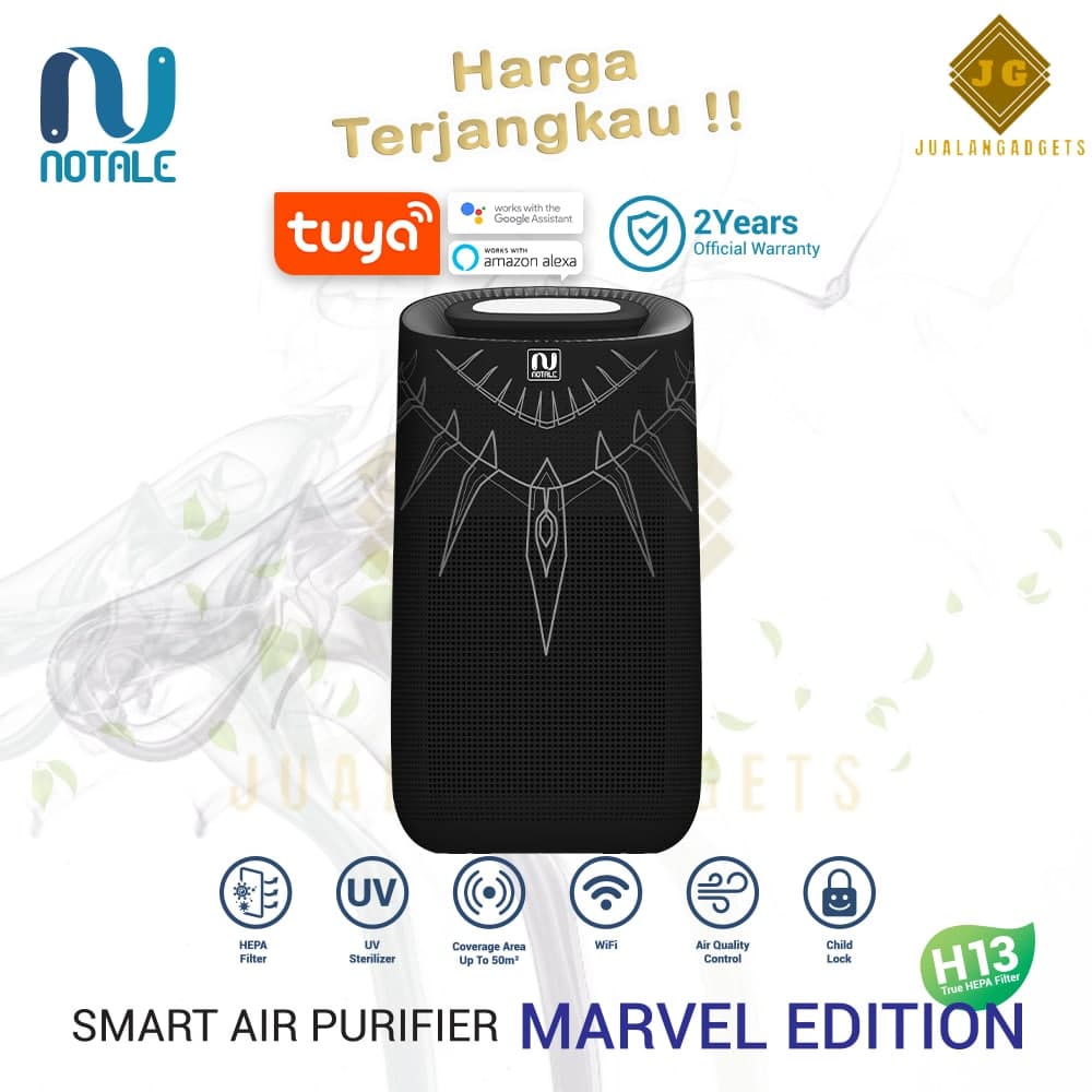 Notale Air Purifier with Hepa 13 Filter UVC Sterilizer 50m2 - limited