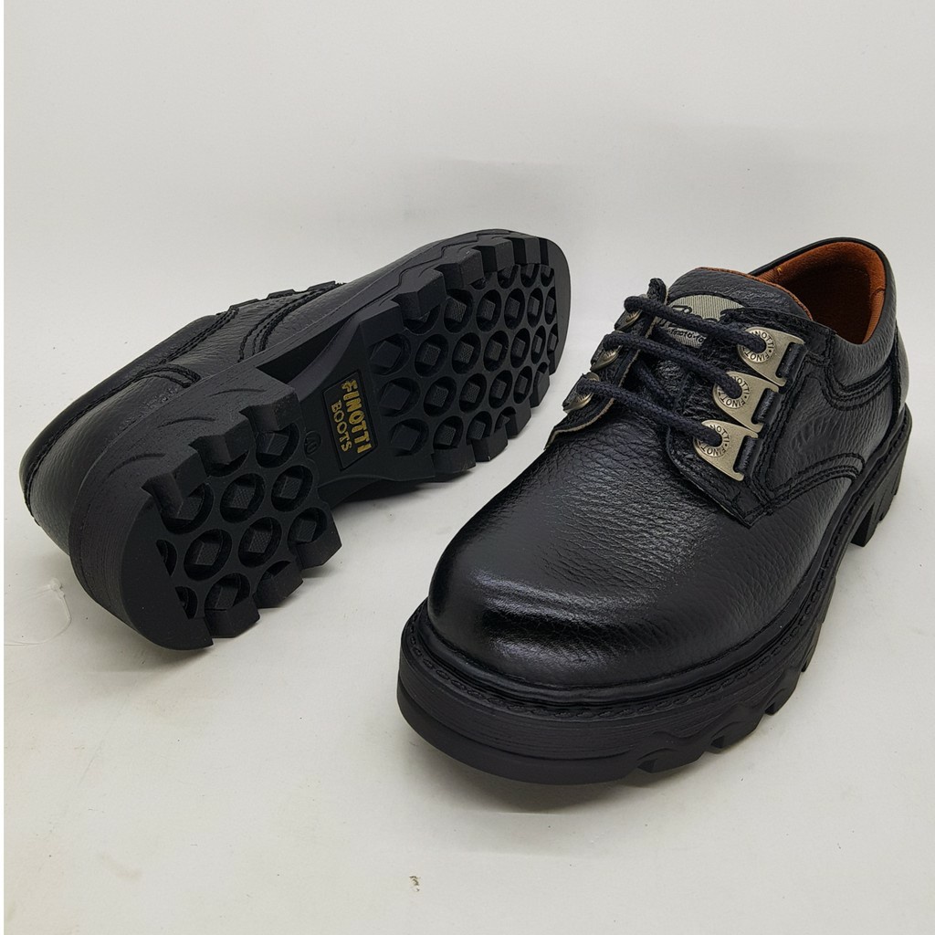Finotti 97511 Sepatu Boot Kulit Asli Pria Premium Sepatu Boot Pendek Klasik Cowok Original