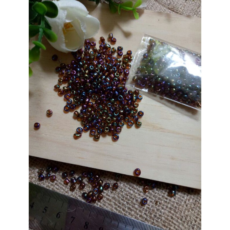 (20gram)manik mote pasir 6/0 dan pasir 8/0u