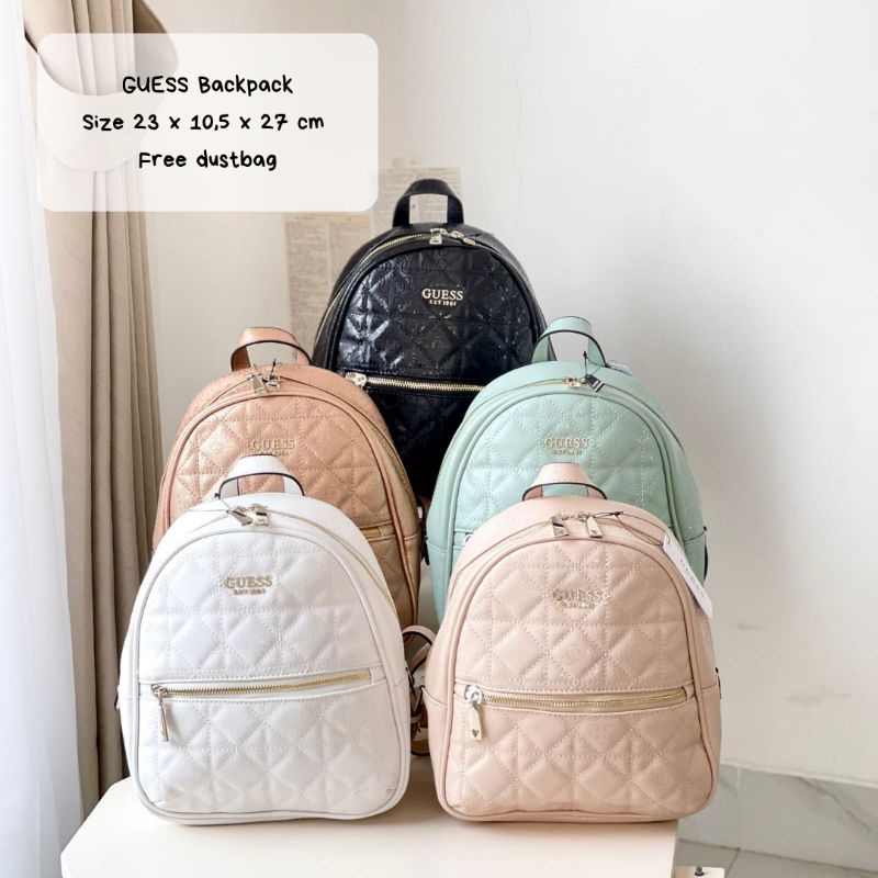 TAS WANITA / TAS IMPORT GS NEW BACKPACK / TAS RANSEL GUESS