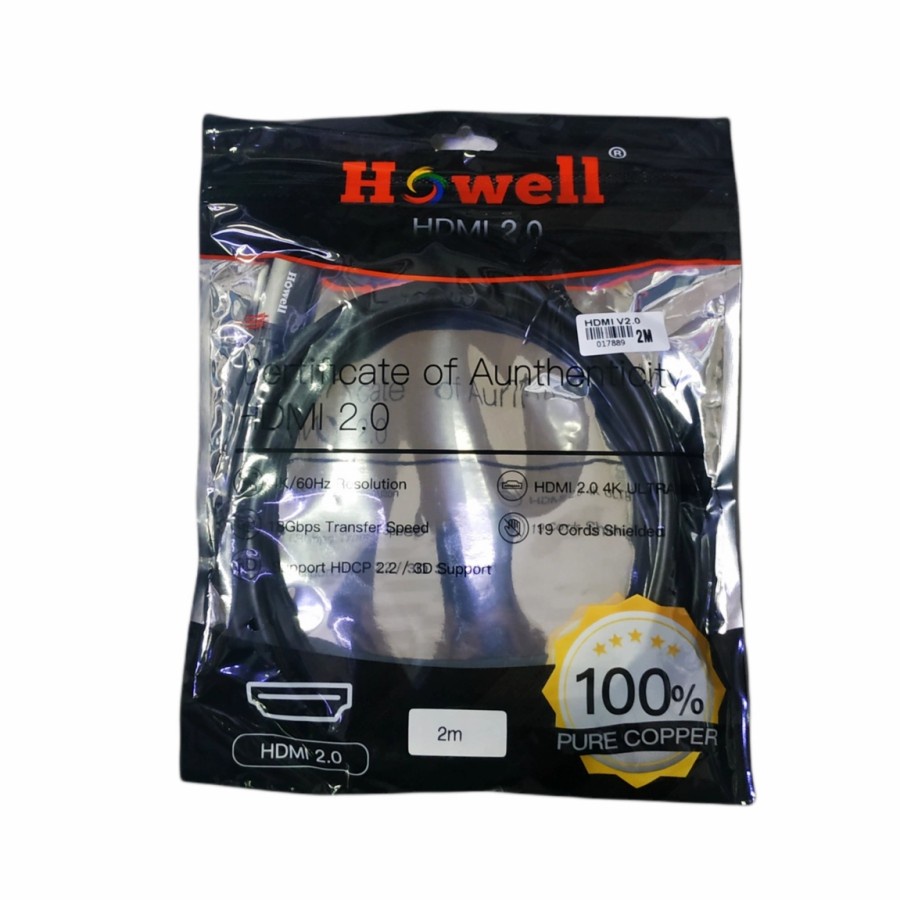 Howell Kabel HDMI Versi 2.0 2M