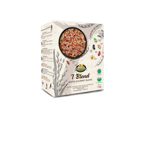 

BIONIC FARM 7 Organic Blend 1 Kg - Beras Campuran Kacang 1 Kilo