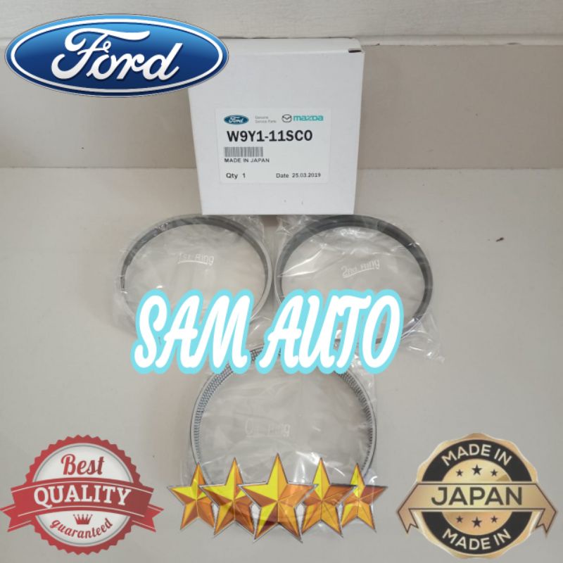 Ring Piston Ring Seher Set Ford Ranger 2.9 2900cc 2.9cc Oversize Std W9Y1 11 SCO Original Japan