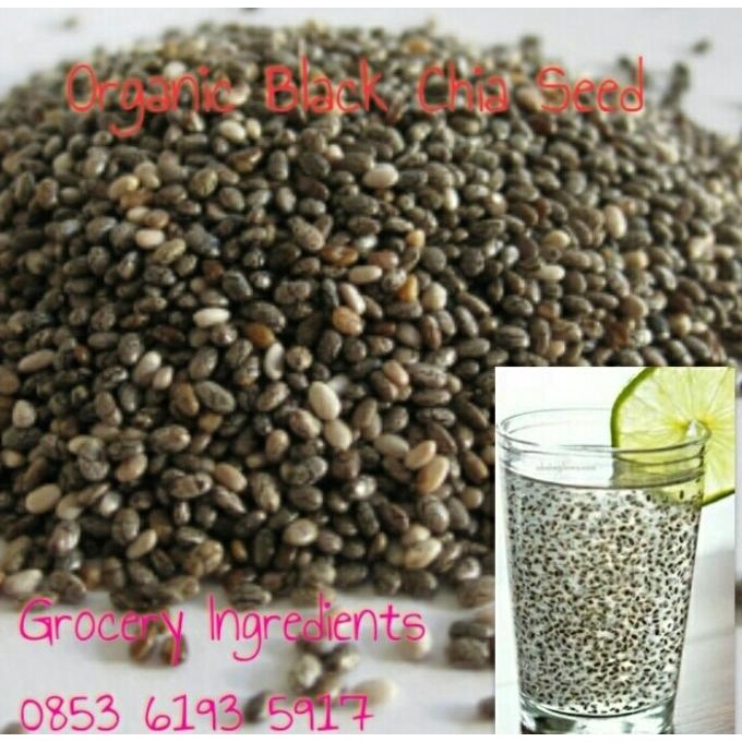 

Organic Black Chia Seed 100 Gram / Chia Seed Organic Black