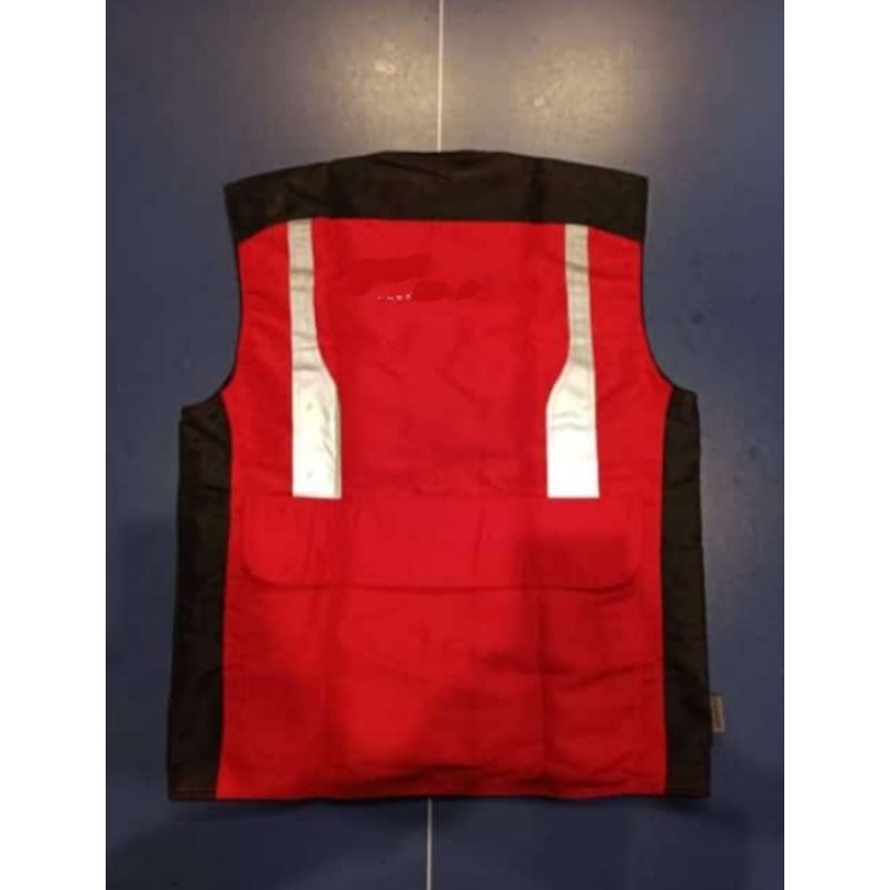 ROMPI SAFETY BAHAN FULL TASLAN MERAH HITAM