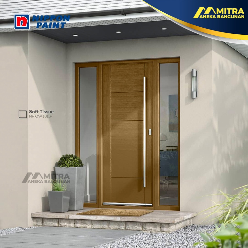 CAT TEMBOK INTERIOR EKSTERIOR NIPPON PAINT SOFT TISSUE NP OW 1011 P / BROKEN WHITE / VINILEX