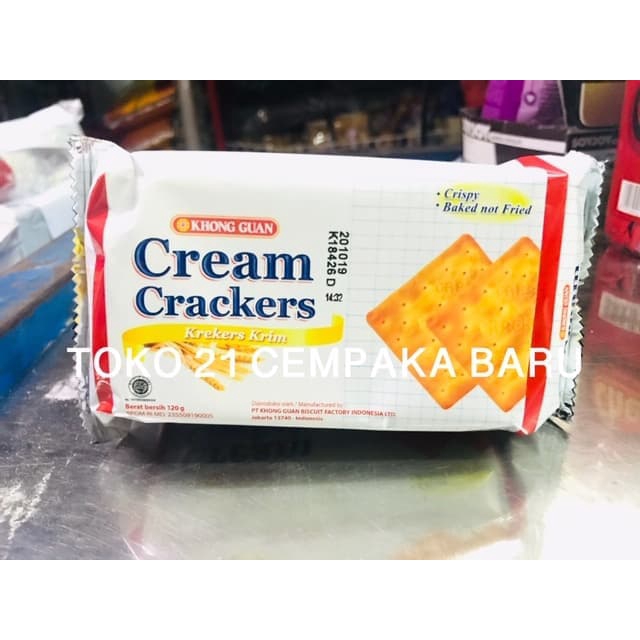 

Khong Guan CREAM CRACKERS 200 gram | Krakers Krim Crispy Baked Murah 200g