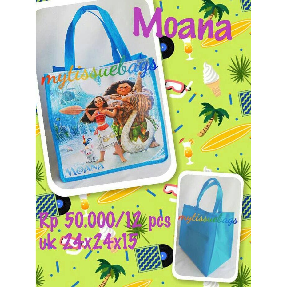 

[TERLARIS] souvenir ulang tahun moana/tas ultah Moana