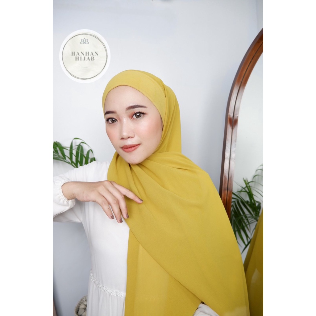 𝗛𝗮𝗻𝗵𝗮𝗻 𝗛𝗶𝗷𝗮𝗯 - (100K Get 4) Pashmina Instan Tali Malaysia Ceruty Babydoll