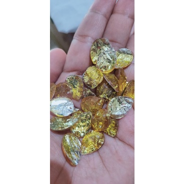 DIAMON TETES MOTIF JERUK GOLD 13x18 25PCS