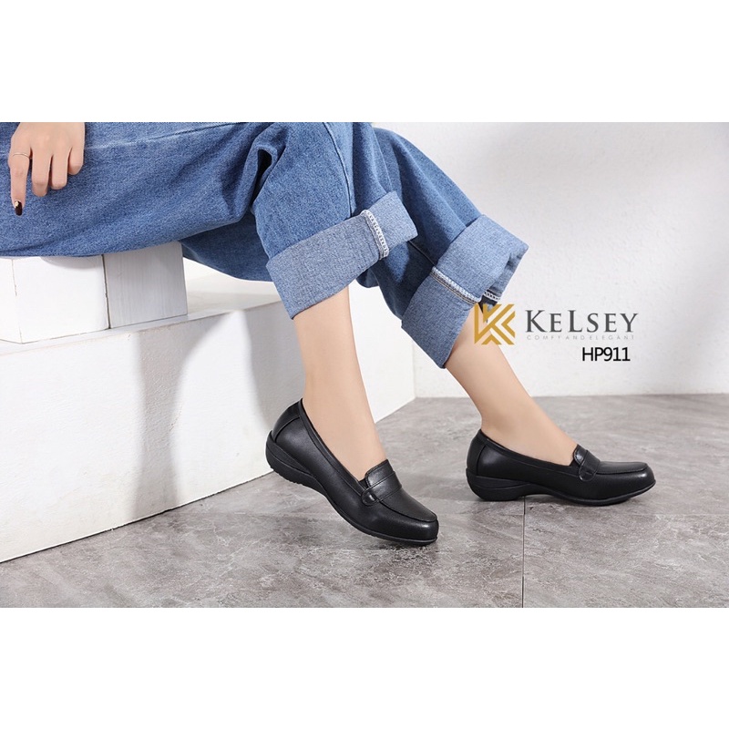 Kelsey Sepatu Kerja Wanita / Sepatu Loafer Kulit Wanita  HP911