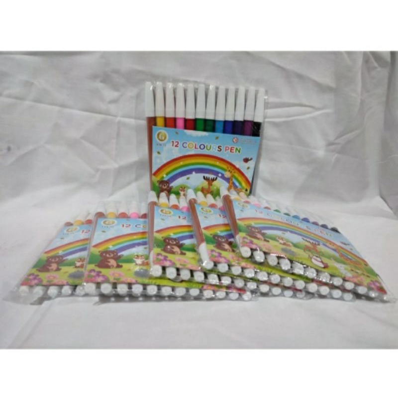 

Spidol Kecil 12 warna Youker