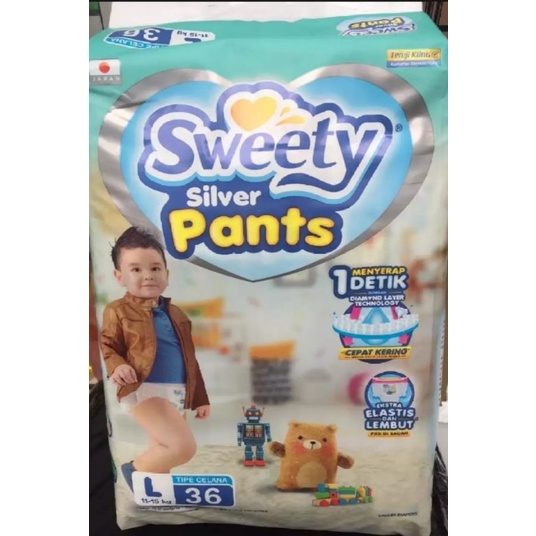pampers sweety silver pants L36