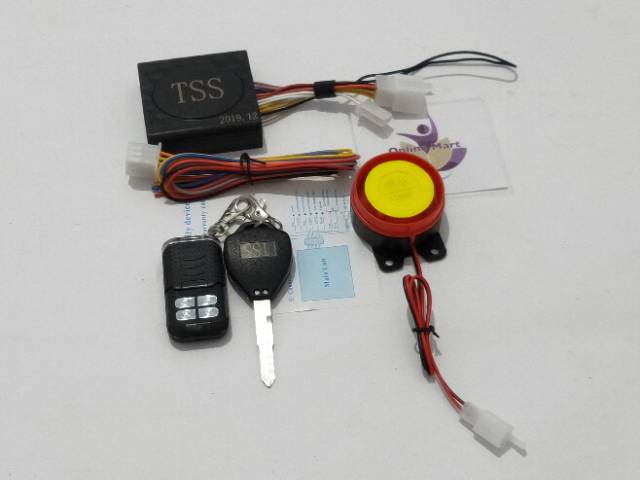 Alarm motor remote starter alarm motorcycle alarm system silent model pakai anak kunci seperti kunci